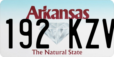 AR license plate 192KZV