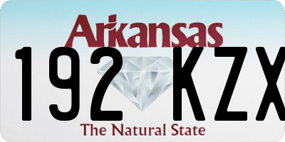 AR license plate 192KZX