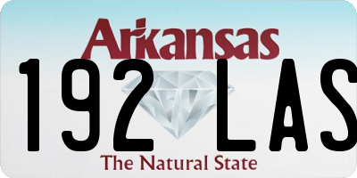 AR license plate 192LAS
