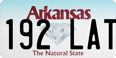AR license plate 192LAT