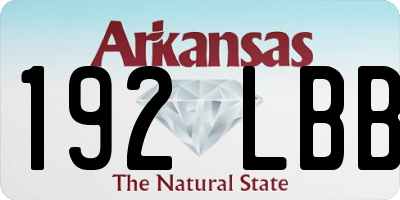 AR license plate 192LBB