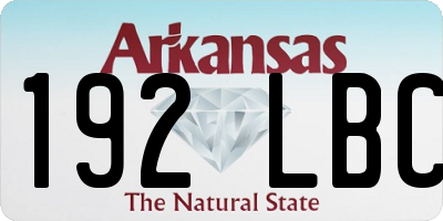 AR license plate 192LBC