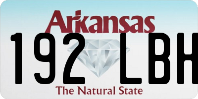 AR license plate 192LBH