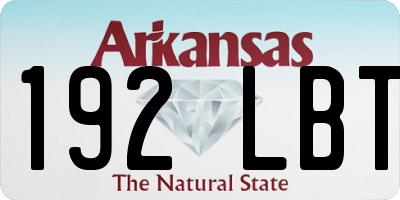 AR license plate 192LBT