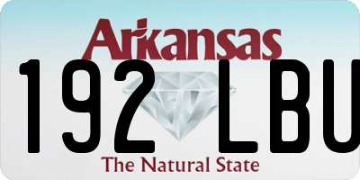 AR license plate 192LBU