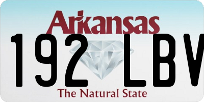 AR license plate 192LBV