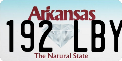 AR license plate 192LBY