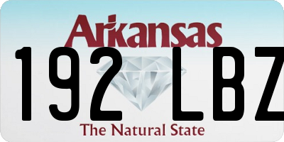 AR license plate 192LBZ