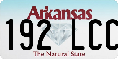 AR license plate 192LCC