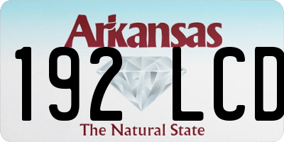 AR license plate 192LCD