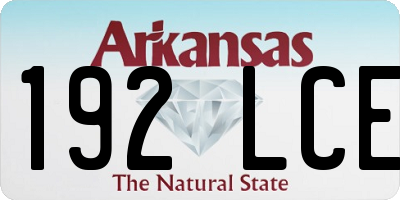 AR license plate 192LCE