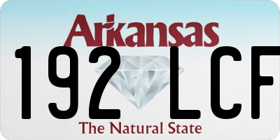 AR license plate 192LCF