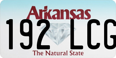 AR license plate 192LCG