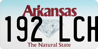 AR license plate 192LCH