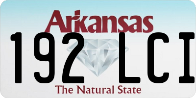 AR license plate 192LCI