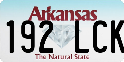 AR license plate 192LCK