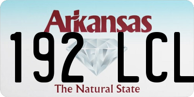 AR license plate 192LCL