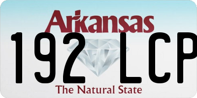 AR license plate 192LCP