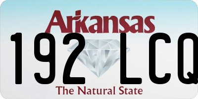 AR license plate 192LCQ