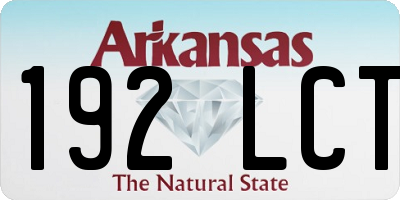AR license plate 192LCT