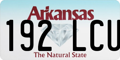 AR license plate 192LCU