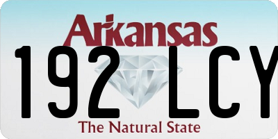 AR license plate 192LCY