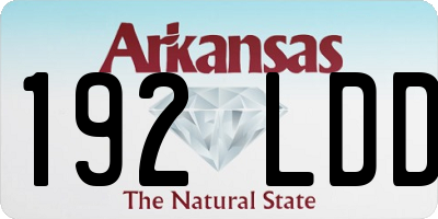 AR license plate 192LDD