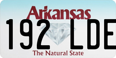 AR license plate 192LDE