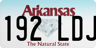 AR license plate 192LDJ