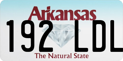 AR license plate 192LDL