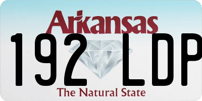 AR license plate 192LDP