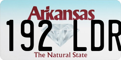 AR license plate 192LDR