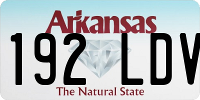 AR license plate 192LDV