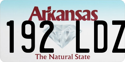 AR license plate 192LDZ