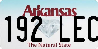 AR license plate 192LEC