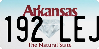 AR license plate 192LEJ