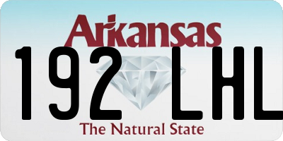 AR license plate 192LHL