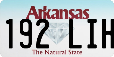 AR license plate 192LIH