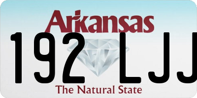 AR license plate 192LJJ