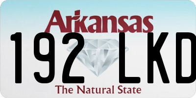 AR license plate 192LKD