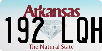 AR license plate 192LQH
