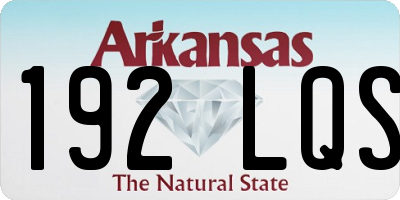 AR license plate 192LQS