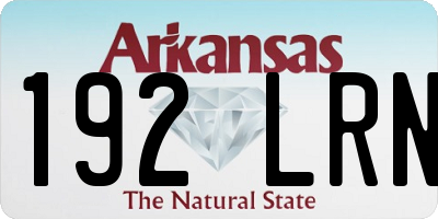 AR license plate 192LRN