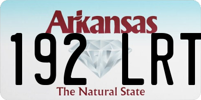 AR license plate 192LRT