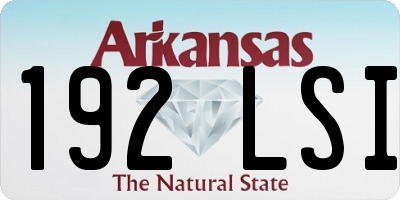 AR license plate 192LSI