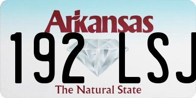 AR license plate 192LSJ