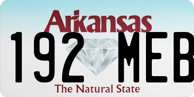 AR license plate 192MEB