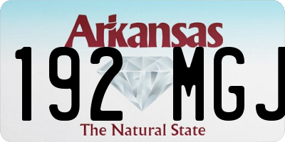 AR license plate 192MGJ