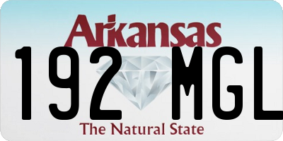 AR license plate 192MGL
