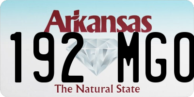 AR license plate 192MGO